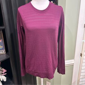 Lululemon Swiftly Tech Long Sleeve Crew – Dark Berry Purple – Size 8